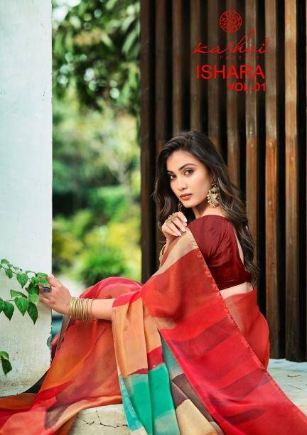 Kashvi ishara vol 1 saree holesale market in Kolkata